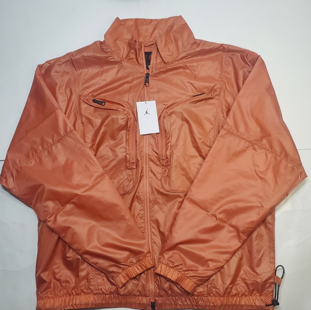 Brand New Jordan 23 Engineered Full Zip Track Jacket Orange Black Men's XL